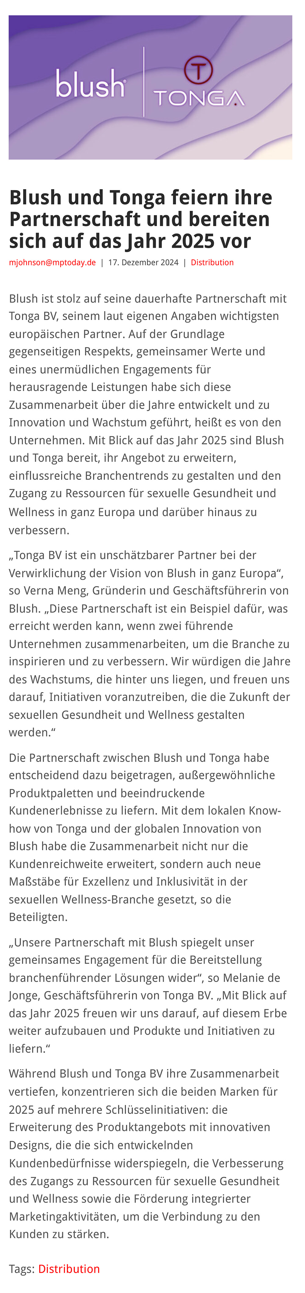 2024-12 eLine Online - Blush und Tonga